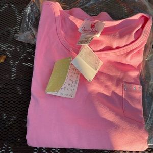 Quacker Factory pink top NWT 3X